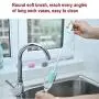 Silicone Bottle Cleaning Brush, 2 Pack Water Bottle Brush with Long Handle, Kitchen Cleaning Brush for Cleaning Baby Bottles, Hydroflasks, Vase and Narrow Neck Bottles