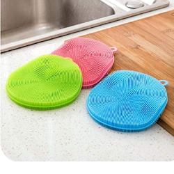 South lane 1PCS, 8 Pcs Food-grade Silicone Dishwashing Brush Kitchenware Tableware Cleaning Scrubber Kitchen Accessories