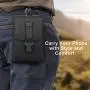 MoKo Tactical Phone Holster, EDC Molle Pouch Belt Waist Bag Fit 6.8" Phone, iPhone 11 Pro/11/11 Pro Max/Xs Max/XR/Xs/X, Samsung Galaxy Note 10/Note 10 Plus/S10e/S10/S10 Plus, Google Pixel 3a - Black