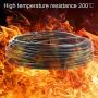 Silicone Wire 12 AWG Black 33 feet 12 Gauge Ultra Flexible Tinned Copper Conductor Electric Wire Cable