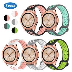 Valband Compatible Samsung Galaxy Watch (42mm) Band/Galaxy Watch Active (40mm) Bands, Soft Silicone 20mm Watch Band Replacement Sport Strap Wristband for Women Men