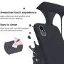 Compatible with iPhone Xs/X Case, iPhone 10 Case, JASBON Liquid Silicone Phone Case with Free Screen Protector Gel Rubber Shockproof Cover Full Protective Case for Apple iPhone Xs/X-Black