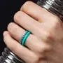 ThunderFit Womens Thin Swivel Rings, 10 Rings / 8 Rings / 4 Rings / 1 Ring - Stackable Silicone Wedding Rings - 2.5mm Wide - 2mm Thick