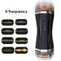 Yikiop T-Shirt Male Aír-cr?ft Cup Man Massager Cup Multi-Speed Electric Medical Lightweight Silicone Waterproof Handheld Vibrating Massager Male Massaging Cup Toys with Strong Suction for Couple