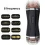 Yikiop T-Shirt Male Aír-cr?ft Cup Man Massager Cup Multi-Speed Electric Medical Lightweight Silicone Waterproof Handheld Vibrating Massager Male Massaging Cup Toys with Strong Suction for Couple