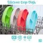 Bumkins Silicone Grip Dish, Suction Plate, Divided Plate, Baby Toddler Plate, BPA Free, Microwave Dishwasher Safe ? Marbled