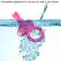 LEADO Adult Mini Penis Rings Silicone Rabbit Vibrator Cock Ring Sex Toys for Men/Women-Pink