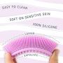 1 Pack Pink Avilana Exfoliating Silicone Body Scrubber Easy to Clean, Lathers Well, Eco Friendly, Long Lasting, And More Hygienic Than Traditional Loofah