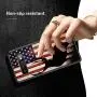 Samsung Galaxy S10 Case with American Flag Pattern Whimsical Design Bumper Black Soft TPU and PC Protection Anti-Slippery &Fingerprint Case for Samsung Galaxy S10