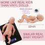 Vollence 22 inch Realistic Reborn Baby Doll,Not Vinyl Material Dolls,Real Full Body Silicone Baby Dolls,Handmade Lifelike Newborn Baby Doll - Boy