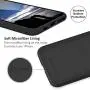 SURPHY Silicone Case Compatible with iPhone 11 Pro Max Case 6.5 inch, Liquid Silicone Full Body Thickening Design Phone Case (with Microfiber Lining) for iPhone 11 Pro Max 6.5 2019, Black