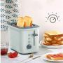 QIN.J.FANG-Kitchen Mini 2 Slices Toaster,Breakfast Machine Home Automatic Toaster With dust cover