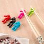 Pot Lid Holder Silicone Anti Overflow Spill Tool Pot Small Person Shape Bracket for Chopsticks Kitchenware Black (5)