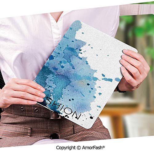 Auto Sleep/Wake Feature Case for Samsung Galaxy Tab S2 9.7 Inch Tablet,T813/T815,Cute Girls,Sketchy Fashion Lady with Hat Looking Watercolor Splash Brushstroke Steam Artsy Image,Pink Blue