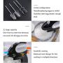 BINZHI Electric Egg Beater Eggbeater Cake Creamer Mixer Mixer Electric Household Baking Tools - Black Kitchen gadget (Color : A4)