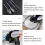 BINZHI Electric Egg Beater Eggbeater Cake Creamer Mixer Mixer Electric Household Baking Tools - Black Kitchen gadget (Color : A4)