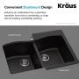 Kraus Forteza Granite Kitchen Sink, 33 Inch, KGD-52GREY