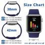 iGK Sport Band Compatible with Apple Watch 38mm 40mm 42mm 44mm, Soft Silicone Sport Strap Replacement Bands for iWatch Apple Watch Series 5, Series 4, Series 3, Series 2, Series 1