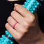 ThunderFit Womens Thin Swivel Rings, 10 Rings / 8 Rings / 4 Rings / 1 Ring - Stackable Silicone Wedding Rings - 2.5mm Wide - 2mm Thick