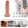 Realistic D%-?-CKS Female Relax 8 Electric Huge Quiet Toy for Women Realistic Silicone Lifelike Massager Waterproof Wireless Remote Control with 20 Speeds Only Sold by FMaiy