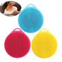 Dishwashing brush Silicone Dishwashing Sponge Brush Antibacterial Kitchen Cleaning Insulation Pad Fruit Vegetable Bath Kitchenware Brush