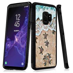Samsung Galaxy S9 Case, Baby Turtle Shock-Absorption TPU Rubber Bumper Samsung Galaxy S9 Case, Ultra Thin Slim Protective Cover for Samsung Galaxy S9-Black