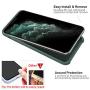 ORNARTO Liquid Silicone Case for iPhone 11, Slim Liquid Silicone Soft Gel Rubber Case Cover for Apple iPhone 11(2019) 6.1 inch-Pine Green