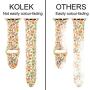 KOLEK Floral Bands Compatible with Apple Watch 42mm 44mm, Silicone Fadeless Pattern Printed Replacement Bands for iWatch Series 4 3 2 1, Owl, M, L