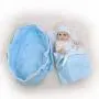 iCradle 10inch 26cm Reborn Doll Alive Full Body Soft Vinyl Silicone Realistic Looking Baby Newborn Dolls Anatomically Correct Handmade Xmas Birthday Gift (Boy)