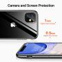 TORRAS Crystal Clear iPhone 11 Case, [Anti-Yellow] Soft Silicone TPU Thin Cover Slim Phone Case for iPhone 11 6.1 inch 2019, Black
