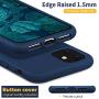 MILPROX iPhone 11 Case with Screen Protector, Liquid Silicone Gel Rubber Shockproof Slim Shell with Soft Microfiber Cloth Lining Cushion Cover for iPhone 11 6.1 inch (2019)-Blue Horizon