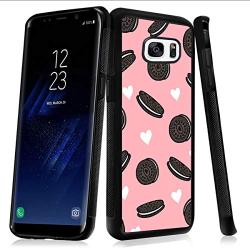 Samsung Galaxy S7 Case,Flexible Soft TPU Cover Shell,Slim Silicone Black Rubber Non-Slip Durable Design Protective Phone Case for Samsung Galaxy S7 -Biscuits