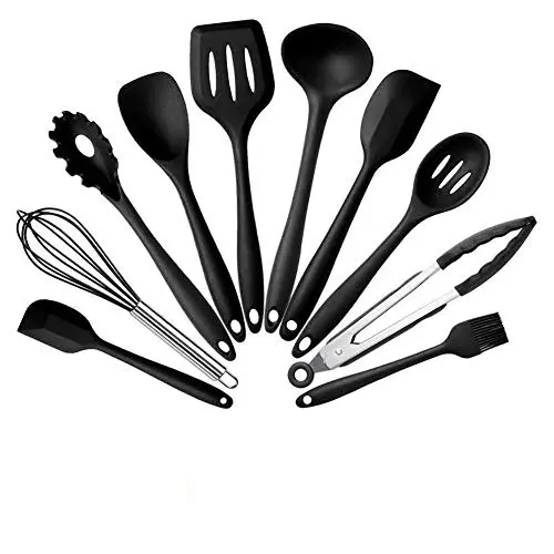 SKYyao Kitchen utensil set Silicone Kitchen Utensils 10 piece non-stick pot silicone Kitchenware set cooking scoop tool Silicone