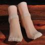 1 Pair Silicone Lifesize Female Mannequin Foot with Nail Display Jewerly Sandal Shoe Sock Display Art Sketch