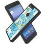Google Pixel Case, Blue Flower Shock-Absorption TPU Rubber Bumper Google Pixel Case, Ultra Thin Slim Protective Cover for Google Pixel-Black