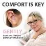 PQ Wax Earplugs for Sensetive Ears - Moldable Wax Ear Plugs for Sleeping - Swimming - Shooting - Snoring - Sound Blocking Level 32 dB - Noise Cancelling Womens Ear Plugs