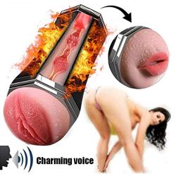 Strong Vibrating Piston Cup Electronic P?`ckēt-P?`ssys USB Charging Realistic Soft Silicone Waterproof M?stürb?t?rs Toys for Men