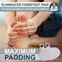 Dr. Fredericks Original Metatarsal Pads - 4 Pieces - Ball of Foot Cushions for Rapid Pain Relief - Gel Foot Pads