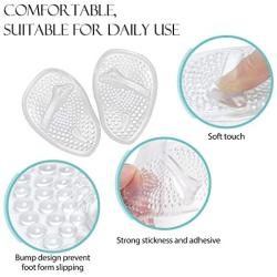 Metatarsal Pads - 12 pcs Soft Forefoot Pads - High Heel Inserts - Shoe Filler for Too Big Shoes Women - Ball of Foot Cushions for Pain Relief