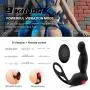 Vibrating Male Wand Massagers Rechargeable Remote Control Back Neck Shoulder Relaxation Massaging Vibrator Men 3 in 1 Multiple Vibration Waterproof Medical Grade Silicone Toys