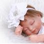 iCradle 26cm 10" Mini Lovely Cute Realistic Lifelike Full Silicone Vinyl Body Sleeping Reborn Baby Doll Girl for Kids Birthday Playmate Growth Partner