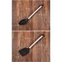 JunbosiKitchenware 8 Piece Set of Stainless Steel Handle Silicone Kitchenware Egg Beater Pasta Spoon Nonstick Spatula Tool