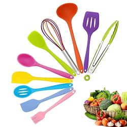 Silicone Kitchenware Utensil Set Silicone Cooking Utensils，Non-Stick & Heat Resistant for Cooking,Baking and Heat Resistant 230 Celsius