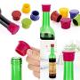 CellCase 10 Pcs Food Graded Durable Silicone Wine Beer Beverage Glass Bottle Caps Stoppers Sealer Cover