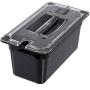 Carlisle 3066203 StorPlus Third Size Food Pan, Polycarbonate, 6" Deep, Black
