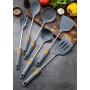 HUShjsd 6 Sets Of Silicone Kitchenware, Non-stick Special, Household Spoon Shovel Set Kitchen High Temperature Frying Shovel Kitchenware