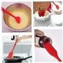 5Pcs Silicone Kitchenware Set Scraper Shovel Brush High Temperature Resistance Not Sticky For Kitchen BBQ Red