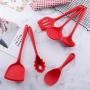 Silicone Kitchen Utensils Set of 6 Sets, Silicone Cooking Utensils Set, Non-Stick Spatula Spoon Colander, Kitchenware