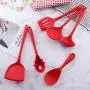 Silicone Kitchen Utensils Set of 6 Sets, Silicone Cooking Utensils Set, Non-Stick Spatula Spoon Colander, Kitchenware