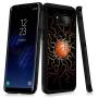 Samsung Galaxy S8 Case with Basketball Fire Pattern Whimsical Design Bumper Black Soft TPU and PC Protection Anti-Slippery &Fingerprint Case for Samsung Galaxy S8
